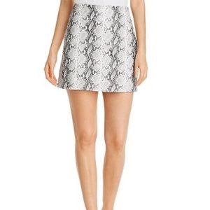 NWT Cupcakes & Cashmere “Leather” Python Mini Skirt